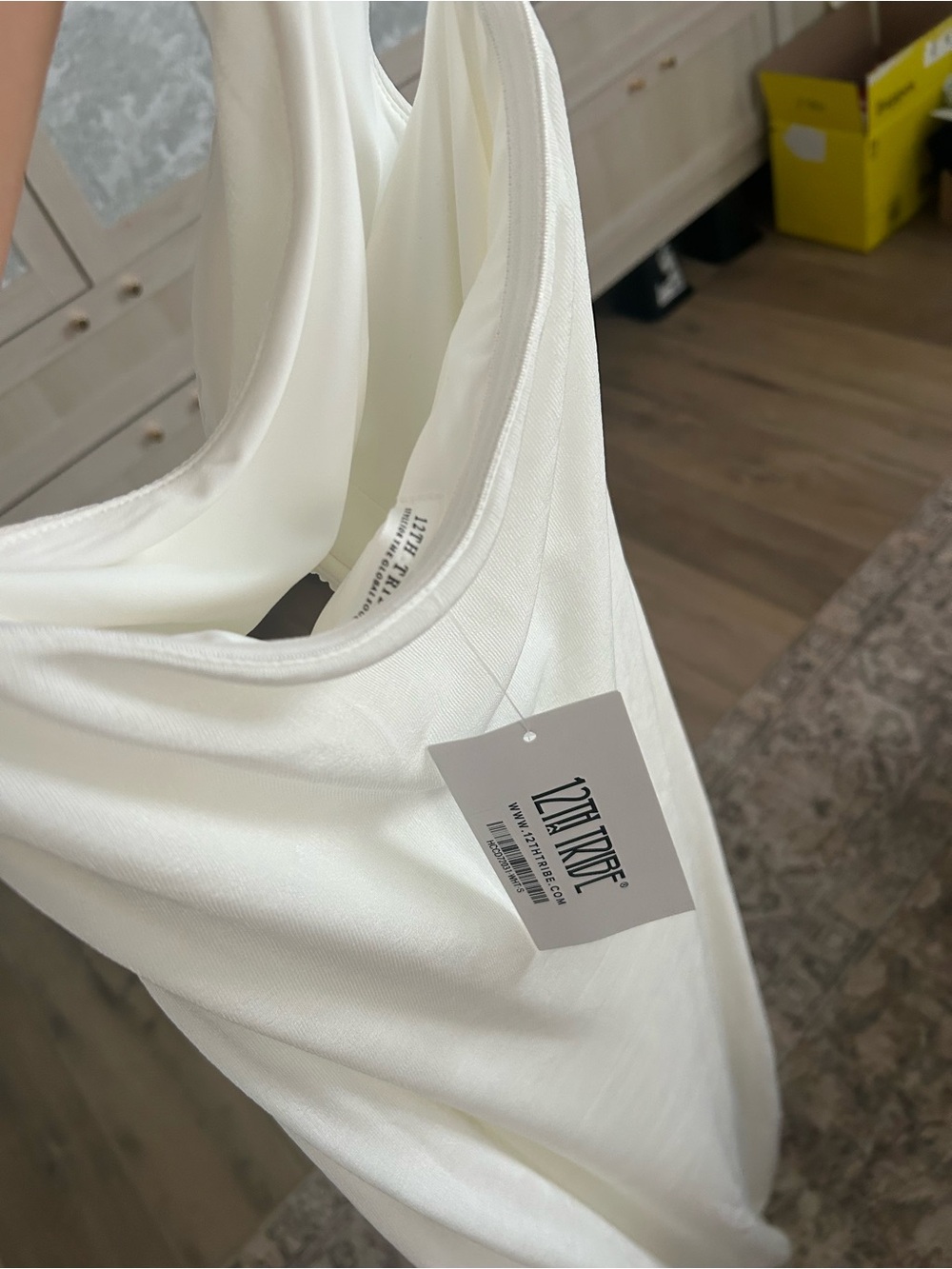 12th Trive Cream Halter Maxi Dress with Plunge Neckline - Picture 5 of 5